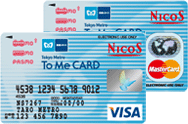 東京メトロ『To Me CARD PASMO』（NICOS VISA/Master)券面